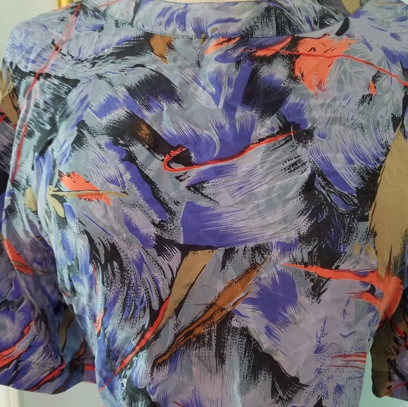 VTG JMS Collection silk blouse- small WN - Picture 6 of 7